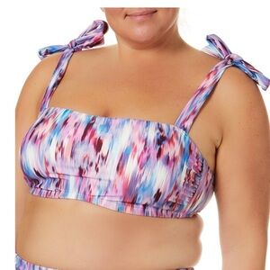 Women's Blurred Bandeau Bikini Top